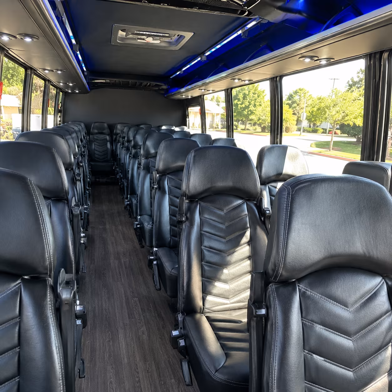 25 passenger minibus interior