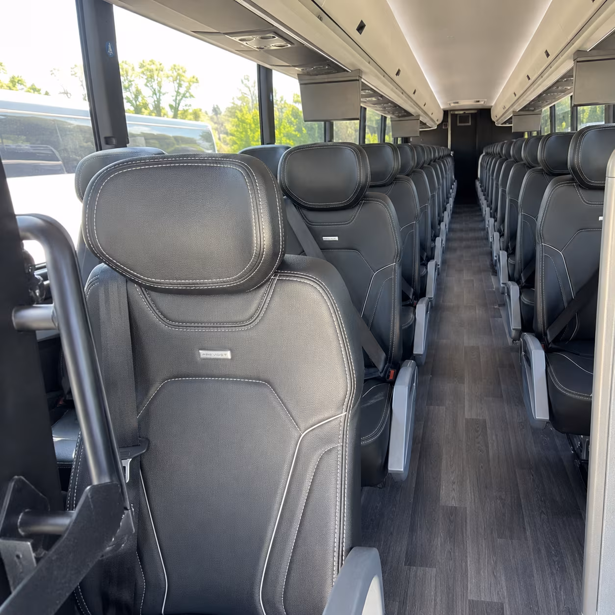 gainesville charter bus services interior